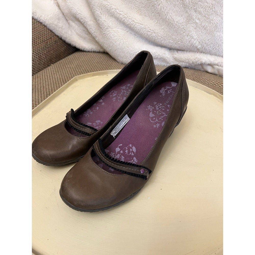 Merrell Petunia Espresso Wedge Mary Jane Women's Shoes Size 8 Casual Work Play